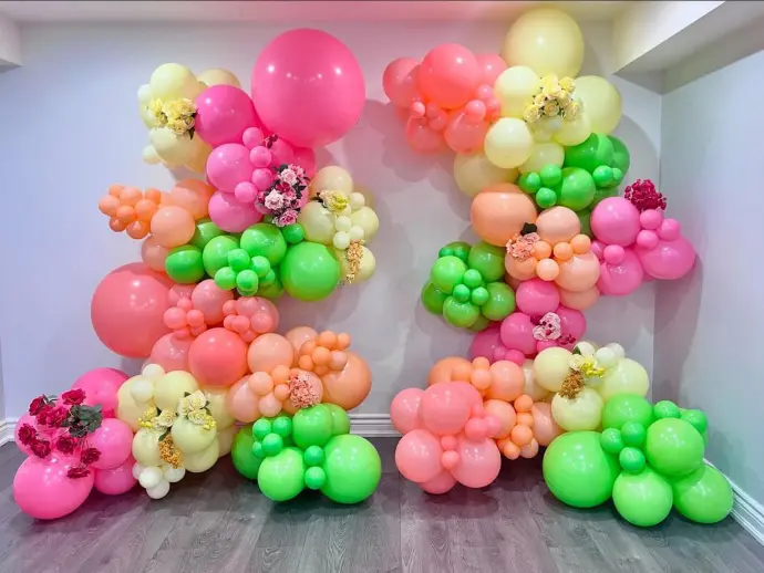 Custom balloon garland decoration for event